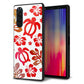 Xperia 5 SOV41 au 強化ガラス＆TPUスマホケース ガラプリ【SC881 ハワイアンアロハホヌ（レッド）】