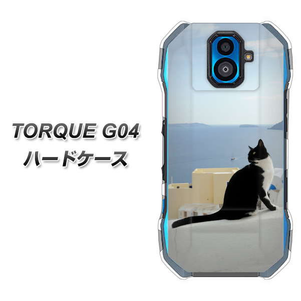 TORQUE G04 au VA805 ネコと地中海 ハードケース 背面印刷