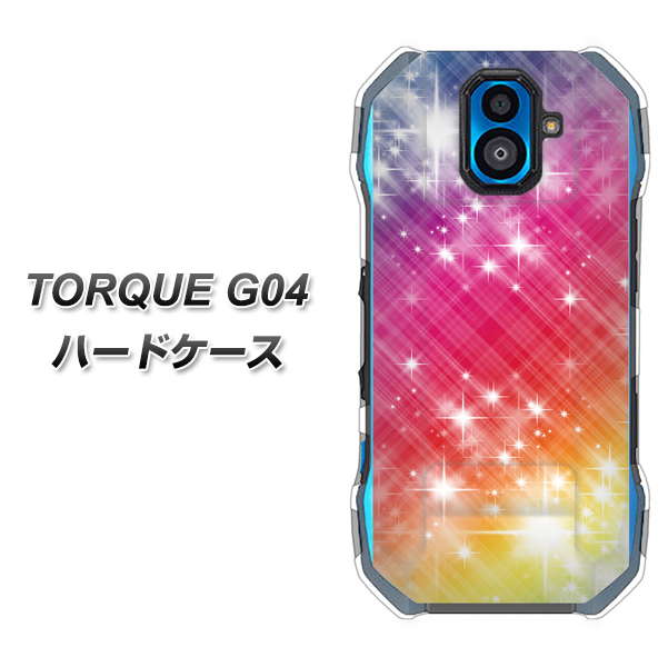 TORQUE G04 au VA872 レインボーフレーム ハードケース 背面印刷