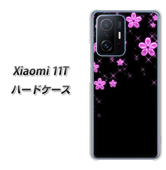 Xiaomi 11T 019 桜クリスタル ハードケース 背面印刷