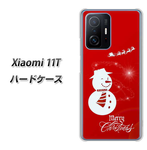 Xiaomi 11T XA802 ウインク雪だるま ハードケース 背面印刷