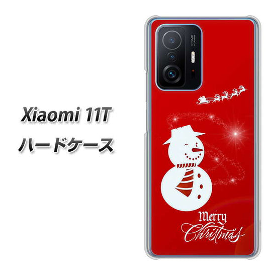 Xiaomi 11T XA802 ウインク雪だるま ハードケース 背面印刷