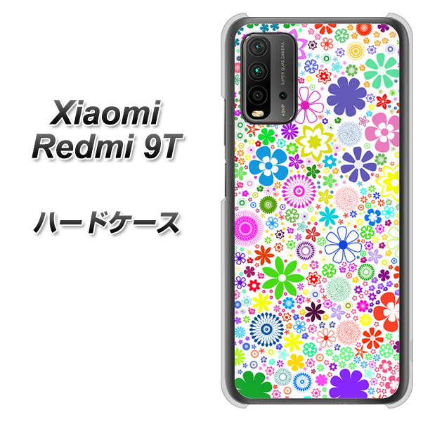 Redmi 9T 308 フラワーミックス ハードケース 背面印刷