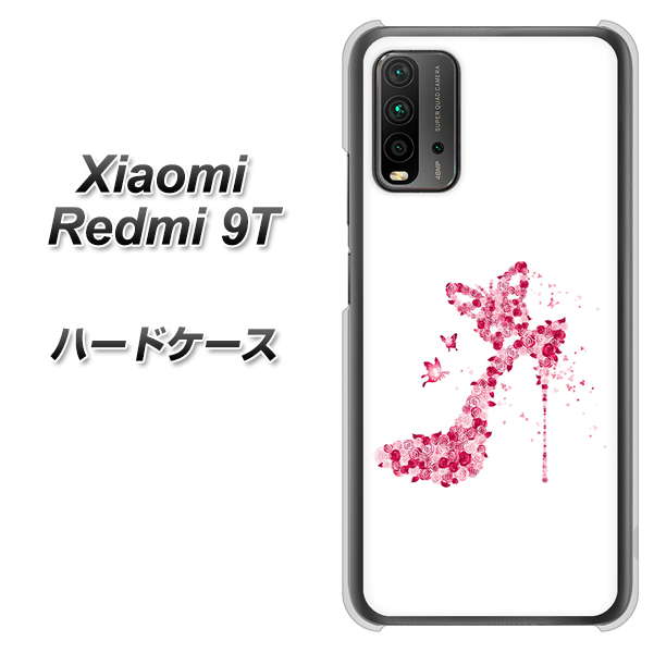 Redmi 9T 387 薔薇のハイヒール ハードケース 背面印刷