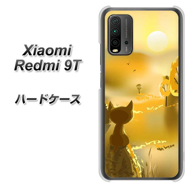 Redmi 9T 400 たそがれの猫 ハードケース 背面印刷