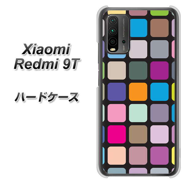 Redmi 9T 509 カラースクエア ハードケース 背面印刷