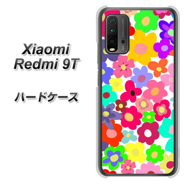 Redmi 9T 782 春のルーズフラワーWH ハードケース 背面印刷
