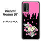 Redmi 9T AG814 ジッパーうさぎのジッピョン（黒×ピンク） ハードケース 背面印刷
