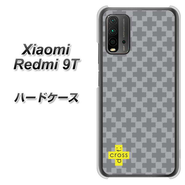 Redmi 9T IB900 クロスドット_グレー ハードケース 背面印刷