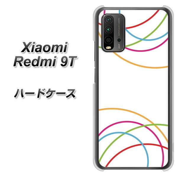 Redmi 9T IB912 重なり合う曲線 ハードケース 背面印刷