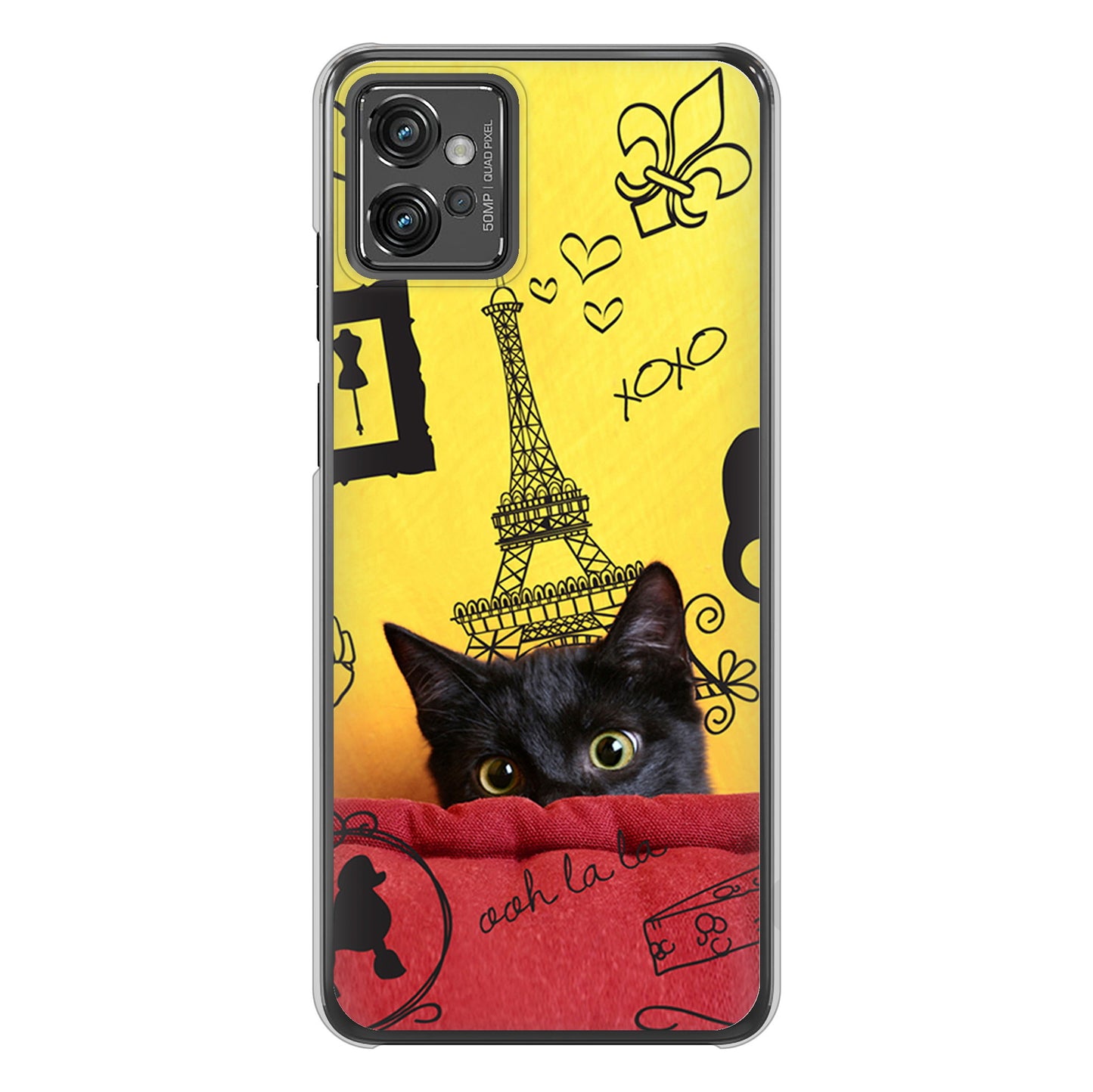 moto g32 LOVE フランス ハードケース 背面印刷